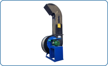 Explosion-proof centrifugal fan, model PAH, made of black anti-static polypropylene, including an explosion-proof EEXD motor