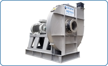 Centrifugal blower model PBN700, 316L stainless steel, direct drive with spark-protected coupling and explosion-proof motor, 50 HP, EEXD