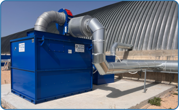VOC filtration system in industry using activated carbon