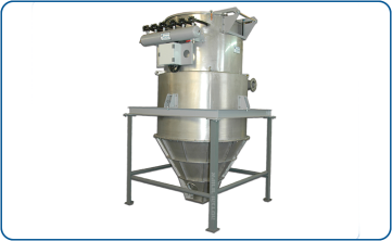 High vacuum filter from Flabm 316 for the chemical industry