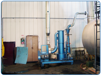A combined pilot and venturi system with an absorption column for conducting experiments at the customer's site
