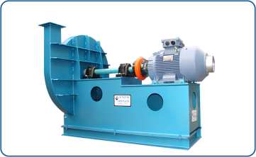 High-pressure centrifugal blower model PBN1000, direct-driven with clutch, including 50 HP motor