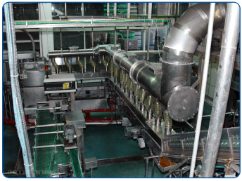 Welded stainless steel 304 piping for the food industry