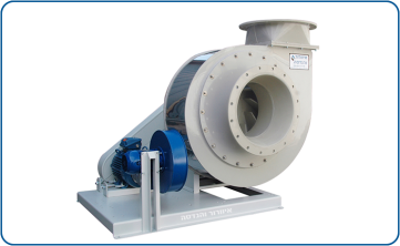 High-pressure centrifugal plastic blower model PAH with auxiliary blower for engine cooling