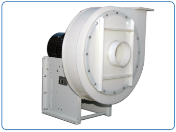 PPB model centrifugal fan made of PVDF with direct drive