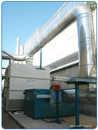 Multi-stage filtration unit made of PLB/M 316, including HEPA filter