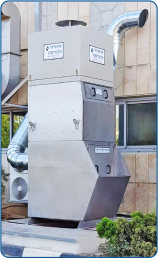 Vortex Compact Model 800 in PLVB 316 construction for filtering corrosive particles
