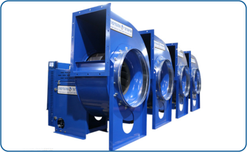 Backward-curved centrifugal fan, AFN model, belt-driven