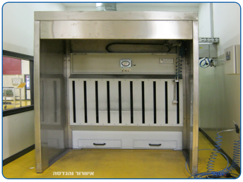 Dust and particle suction wall with peripheral chamber made of 316 stainless steel