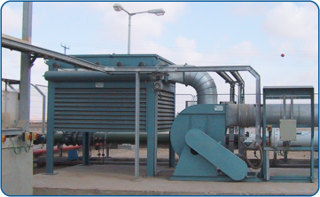 INTAKE FILTER for supplying filtered air in a water desalination plant