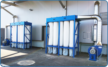 Blowers for transferring raw material through them, CBT model
