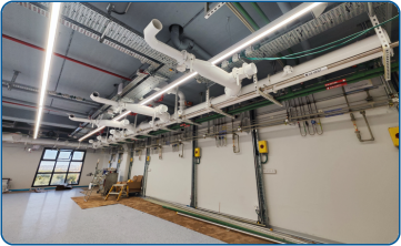 Welded galvanized piping, epoxy coated