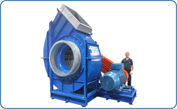Centrifugal fan model AHF1250 with 315 HP motor