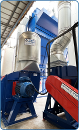 Noise suppressor for industrial blower outlets