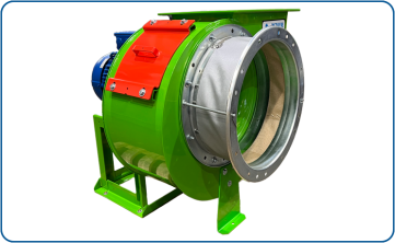 400-AFN blower, direct drive with integrated flexible connector and inspection port