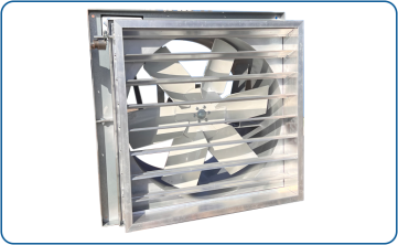 AX-750 model fan for ventilation, including a non-return flap and wall installation setup