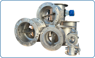Dampers welded from 316 stainless steel plate