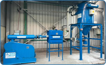 Central vacuum system including HEPA filters