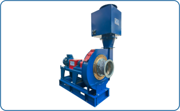 High-pressure centrifugal blower model PBP630, direct-driven with spark-proof coupling and explosion-proof motor ZONE1