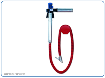 Permanent suction system for wall installation and smoke extraction from vehicles in workshops