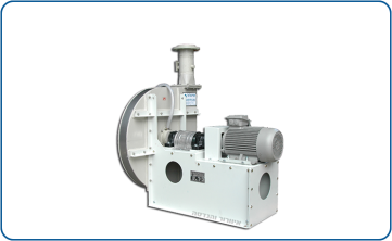 PPB model centrifugal blower made of PP with a shatterproof guard, direct drive with coupling