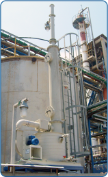 Chemical vapor absorption column