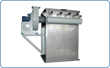 CSF-4 model silo filter from Palbam with integrated blower