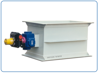 Pneumatically operated square plastic damper