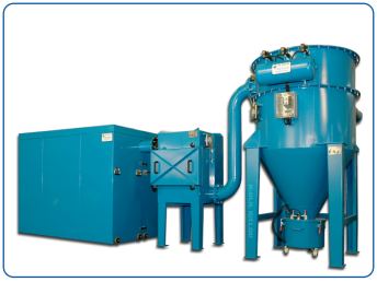 Central vacuum system including HEPA safety filter