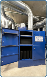 Activated carbon gas and odor filter cartridges with a unique sealing mechanism