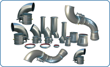 Suction piping with quick-connect fittings